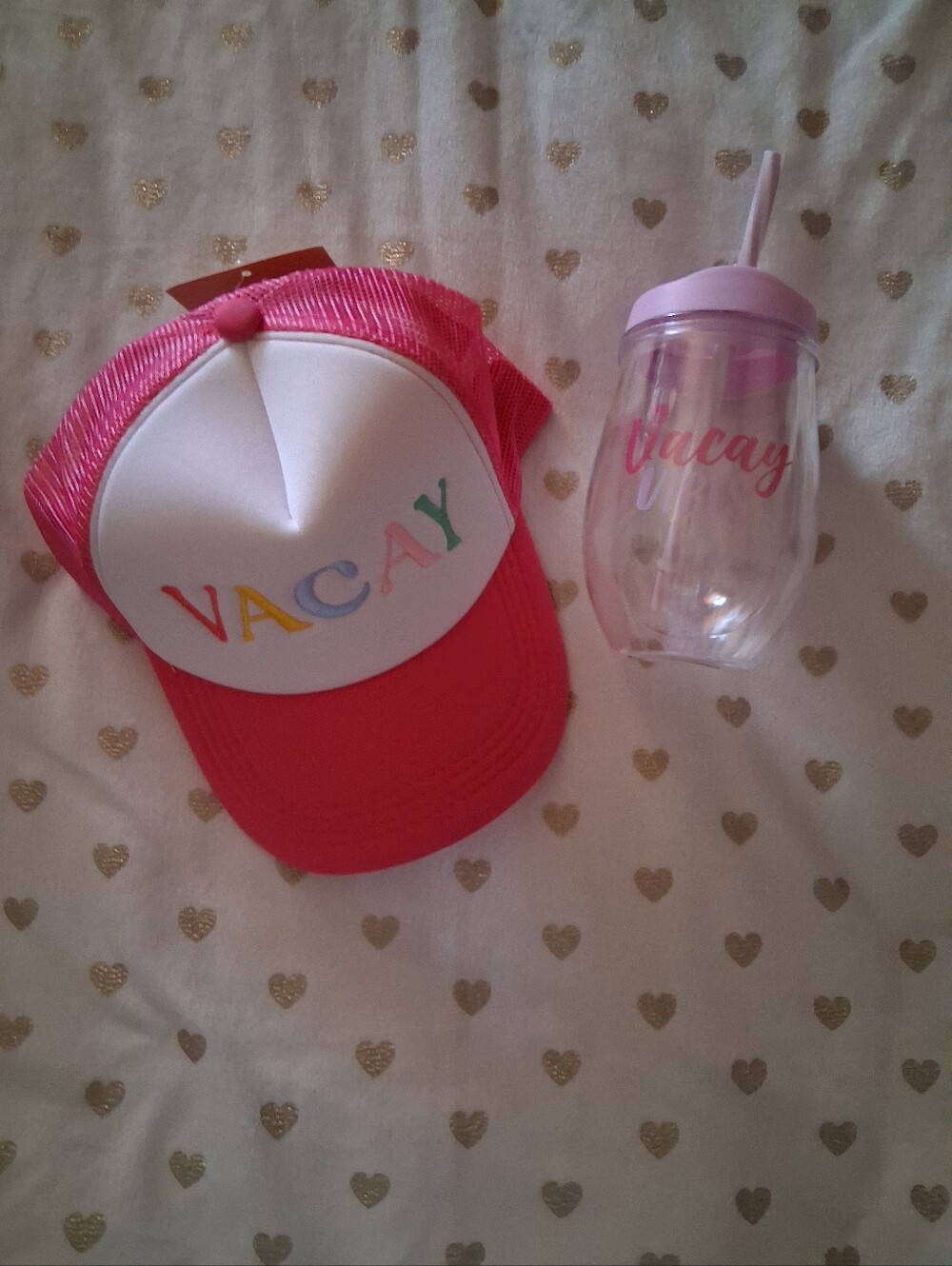 ✂️ *NWT* 🎉S-HP🎉 Women's "Vacay" Hat & Tumbler